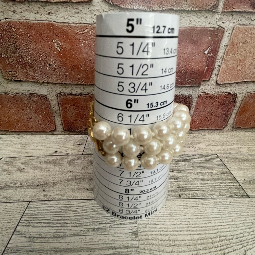 Vintage Faux Pearl Bracelet• Signed - Richelieu - Picture 9 of 13